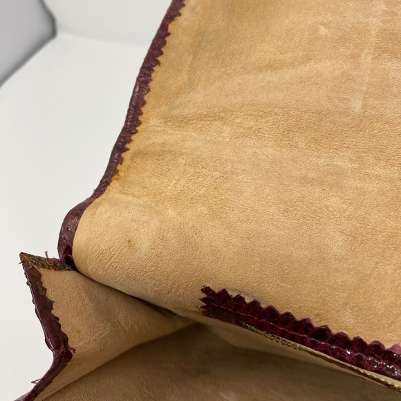 VINTAGE Genuine Snakeskin Bag Crossbody Tophandle - Picture 10 of 11